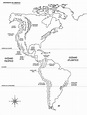 10 Mapas do Continente Americano para Colorir e Imprimir - Online ...