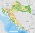 ⊛ Mapa de Croacia ·🥇 Político, Físico & Turístico En Imágenes | 2023