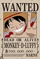 Luffy Dressrosa Wanted Poster