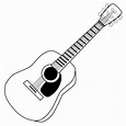 Download High Quality guitar clipart outline Transparent PNG Images ...