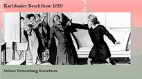 Karlsbader Beschlüsse 1819 einfach erklärt - lernen-mit-raven.de - YouTube