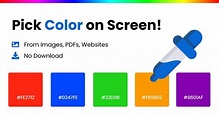 Pick Color Online - Pick Hex Code from PDF, Image, Website!