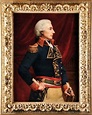 Portrait de Gilbert du Motier Marquis de La Fayette en Général durant ...