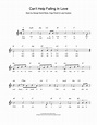 UB40 'Can't Help Falling In Love' Sheet Music and Printable PDF Music ...