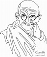 Dibujos de Mahatma Gandhi por el Día de la No Violencia y la Paz para ...