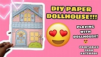Diy Paper Dollhouse||Mani's Crazy Crafts!!||Printables from KateMade ...