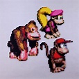 Donkey Kong Country Diddy Kong Dixie Kong Perler Beads - Etsy