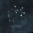 Sagittarius Constellation Art Print, Stars Room Decor, Zodiac Wall Art ...