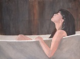 The Bath Print of Original Painting Fine Art Woman in | Etsy