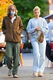 Elsa Hosk with her husband seen after having lunch at the Smile in New ...