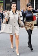 Kim Kardashian and sister Kourtney shopping in NY | Daily Mail Online