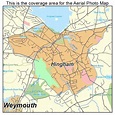 Aerial Photography Map of Hingham, MA Massachusetts