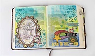 Bible Art Journaling - Basic Step by Steps with Gesso, Stamps and Ink ...