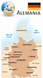 Mapa político de Alemania actual