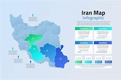 Infografía del mapa de irán | Vector Gratis