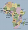 Mapa de África para imprimir | Político | Físico | Mudo | Continente ...