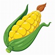 Ilustración de maíz de dibujos animados lindo | Vector Premium