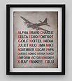 Amazon.com: "Alpha Bravo Charlie"- Military Alphabet Poster Print- 8 x 10" Retro Military Wall ...