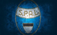 Télécharger fonds d'écran SPAL, équipe de football italienne, fond bleu ...
