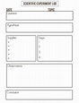 Free Printable Science Experiment Template - Printable Templates