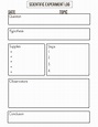 Free Printable Science Experiment Template - Printable Templates