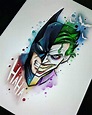 batman-joker-side-by-side-split-drawing-watercolour-easy-drawings-for ...