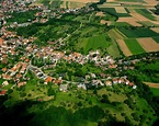 Luftbild Bad Boll - Dorfkern am Feldrand in Bad Boll im Bundesland ...