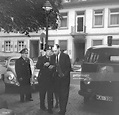 The accused former SS-Obersturmbannführer Erich Ehrlinger is taken ...