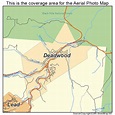 Aerial Photography Map of Deadwood, SD South Dakota