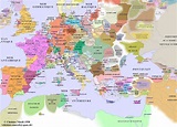 Mappa dell'Europa nel 1300 all'epoca di Dante | Mappa, Mappe, Mappa ...