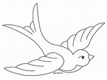 Dibujo de Golondrina para colorear y pintar #9704