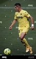 Jeremy Pino of Villarreal in action during the La Liga Santader match ...