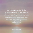Frases de Mary Shelley - La contemplación de la grandiosidad de