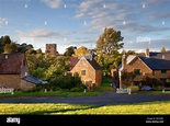 Cotswold village of Ilmington at sunset, Warwickshire, England Stock ...