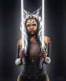 Incredible fan art turning Rosario Dawson as Ahsoka Tano (by Benny ...