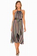 House of Harlow 1960 x REVOLVE Cecily Midi Dress in Black Multi Stripe ...