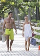 Joanna Krupa in Blue Bikini on the beach in Miami – GotCeleb