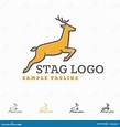 Stag Vector Logo template stock vector. Illustration of nature - 99196980