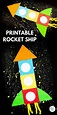 Arty Crafty Kids | Printable Rocket Ship for Kids - Children can trace ...