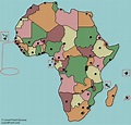 African Countries And Capitals Map