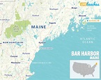 Map of Bar Harbor, Maine - Live Beaches
