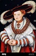 Retrato de Magdalena de Sajonia, esposa del elector Joachim II de ...