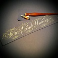 I love the flourishes of this traditional copperplate calligraphy--the ...