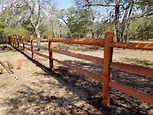 Cedar Split Rail Fence Pictures - Cedar Fencing Austin TX | Sierra ...