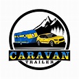 Truck and Trailer Caravan Logo Stock Vector - Illustration of summer ...