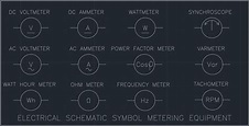 Electrical Schematic Symbol Metering Equipment | CAD Block And Typical ...