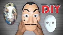 Como hacer la máscara de Casa de papel Fácil - How to make the easy ...