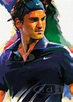 Roger Federer Tennis Sports Art Poster Print - Etsy