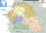 Detailed Political Map of Senegal Ezilon Maps ~ mapvoice