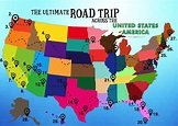 Map Of Usa Road Trip – Topographic Map of Usa with States